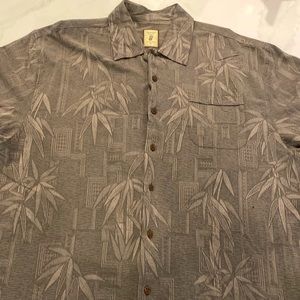 Jamaican Jaxx 100% Silk Men button down XXL